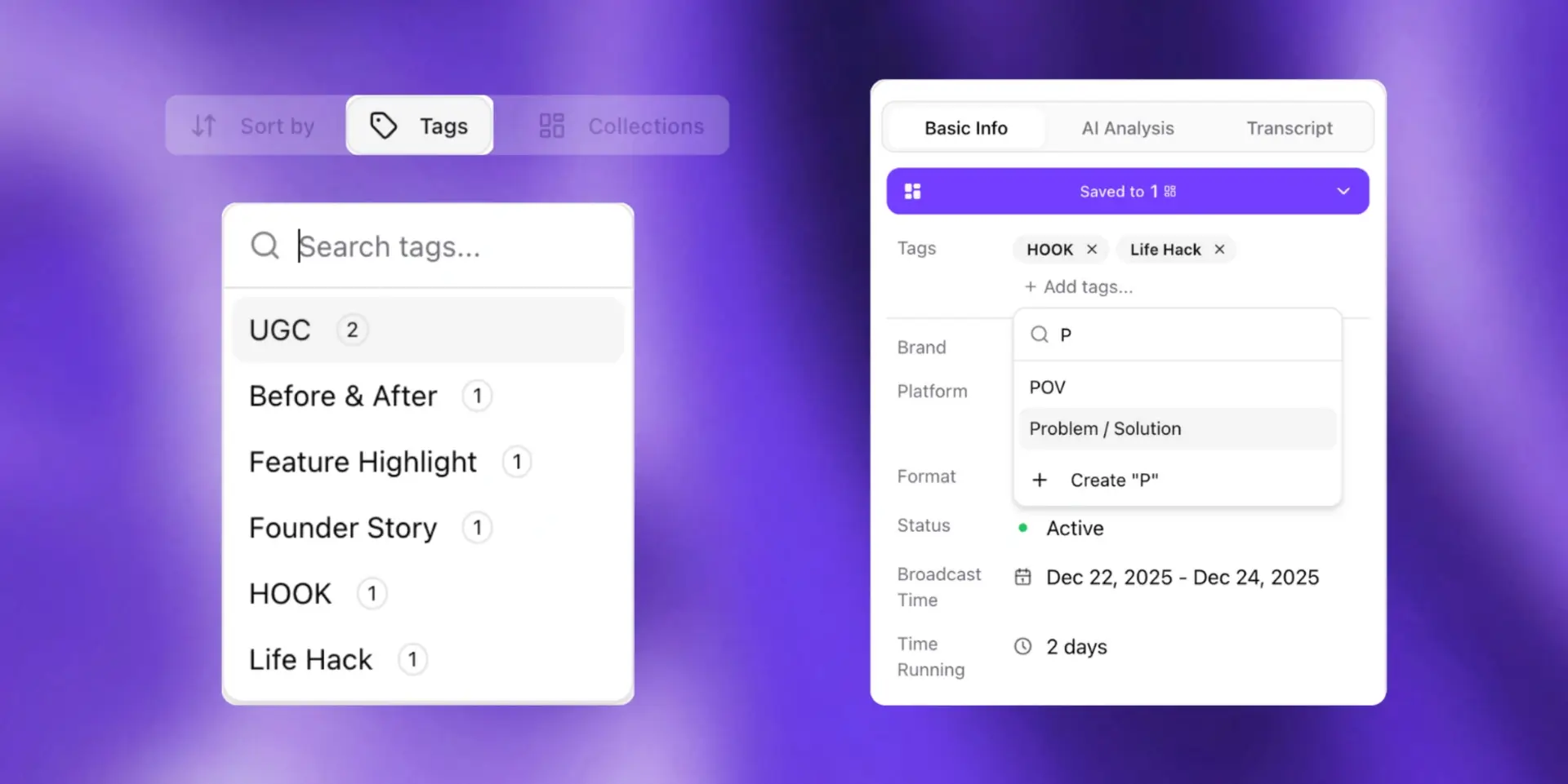 Intelligentes Tag-System